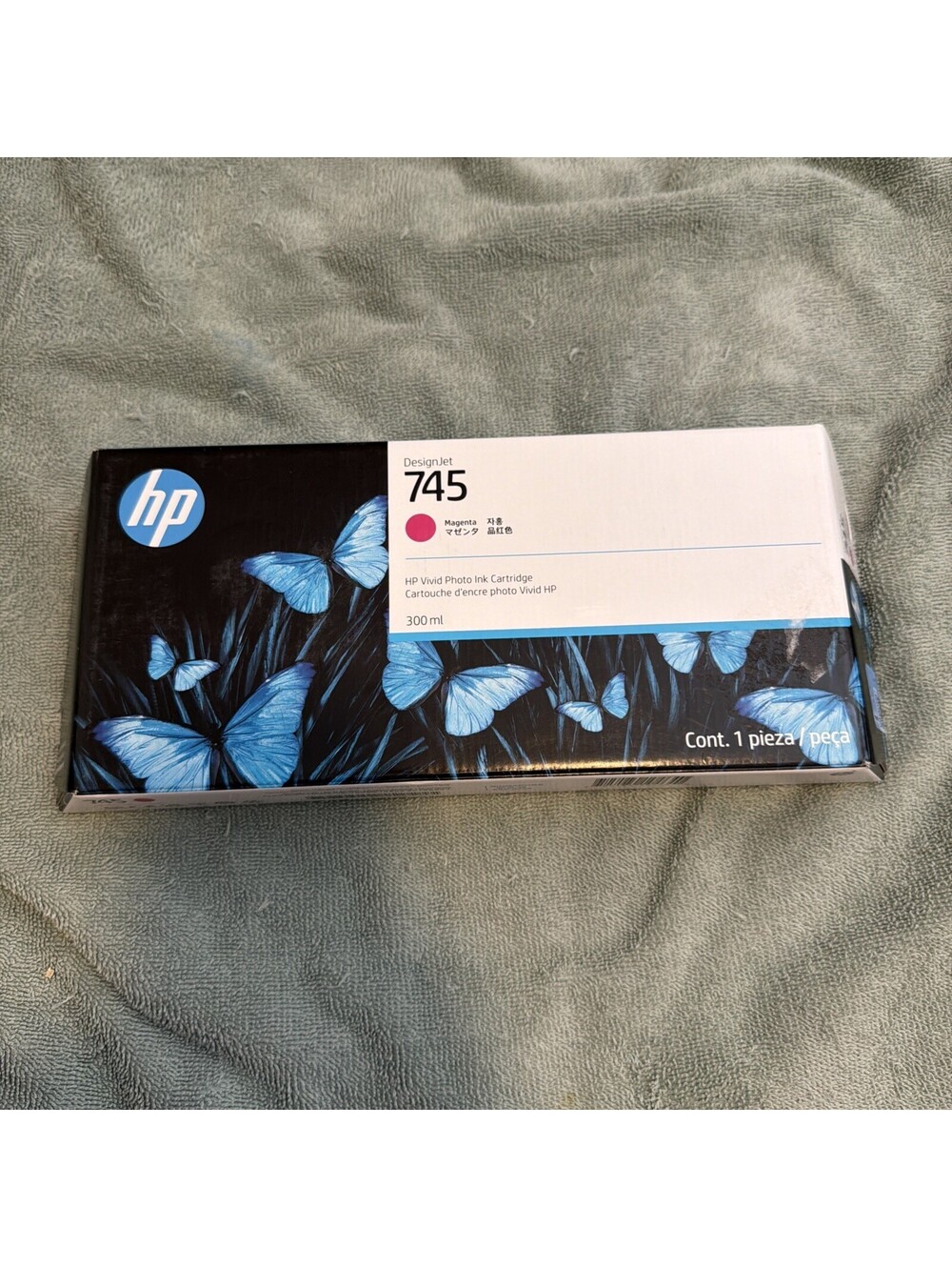 Genuine OEM HP 745 (F9K01A) Magenta Ink - Factory Sealed 08/2025
